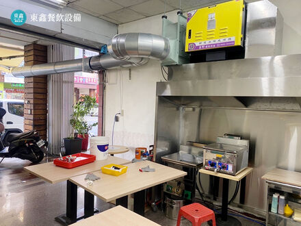 台中南屯區燒烤店落地型煙罩設備安裝